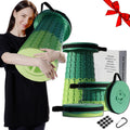 Portable Collapsible Folding Stool 19.7in Adjustable Height - Heavy