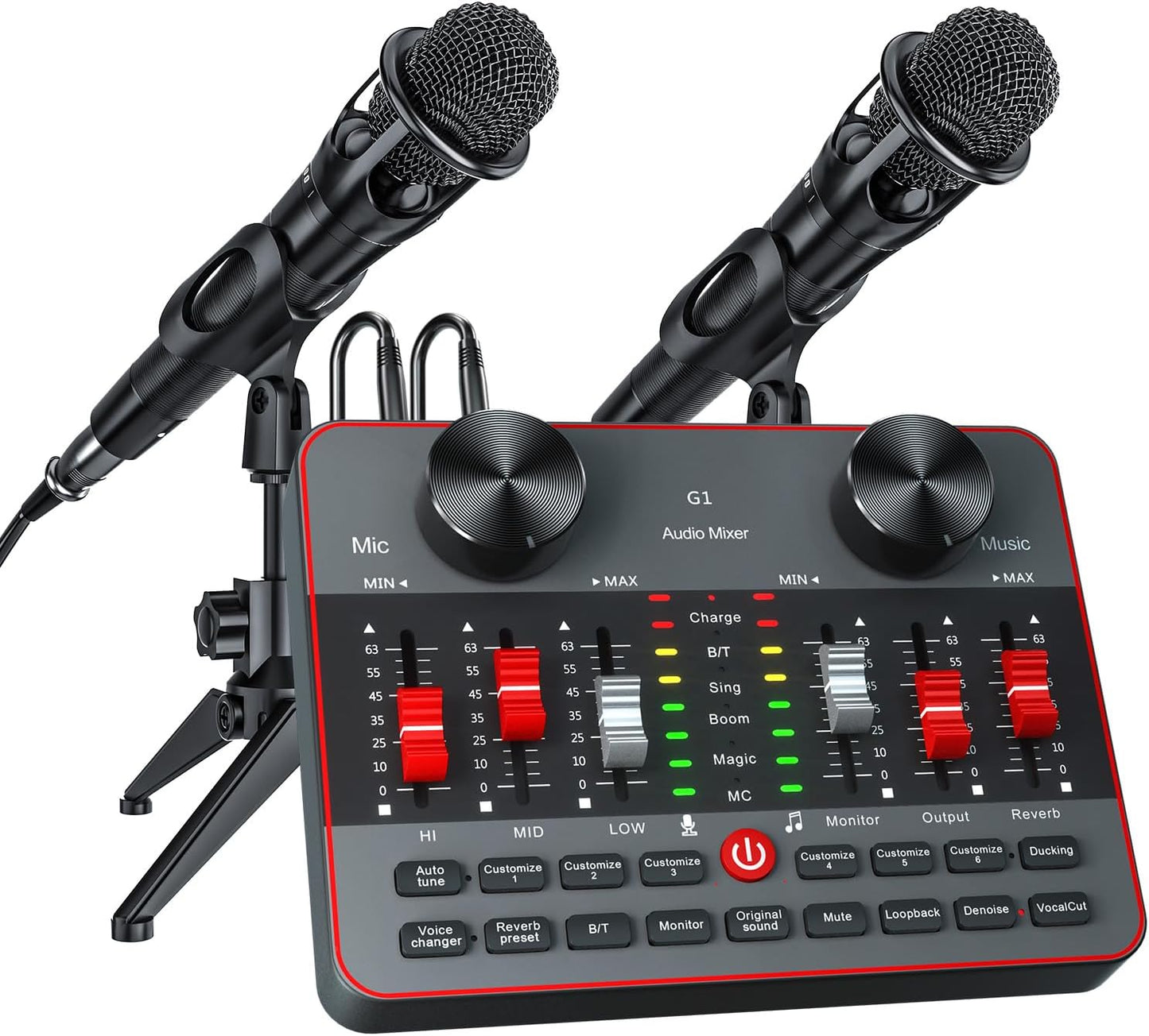 Podcast Equipment Bundle for 2 Mic Live Streaming Kit