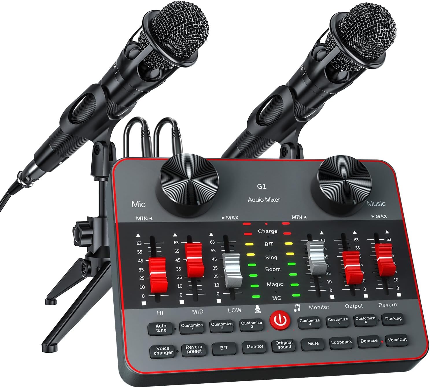Podcast Equipment Bundle for 2 Mic Live Streaming Kit