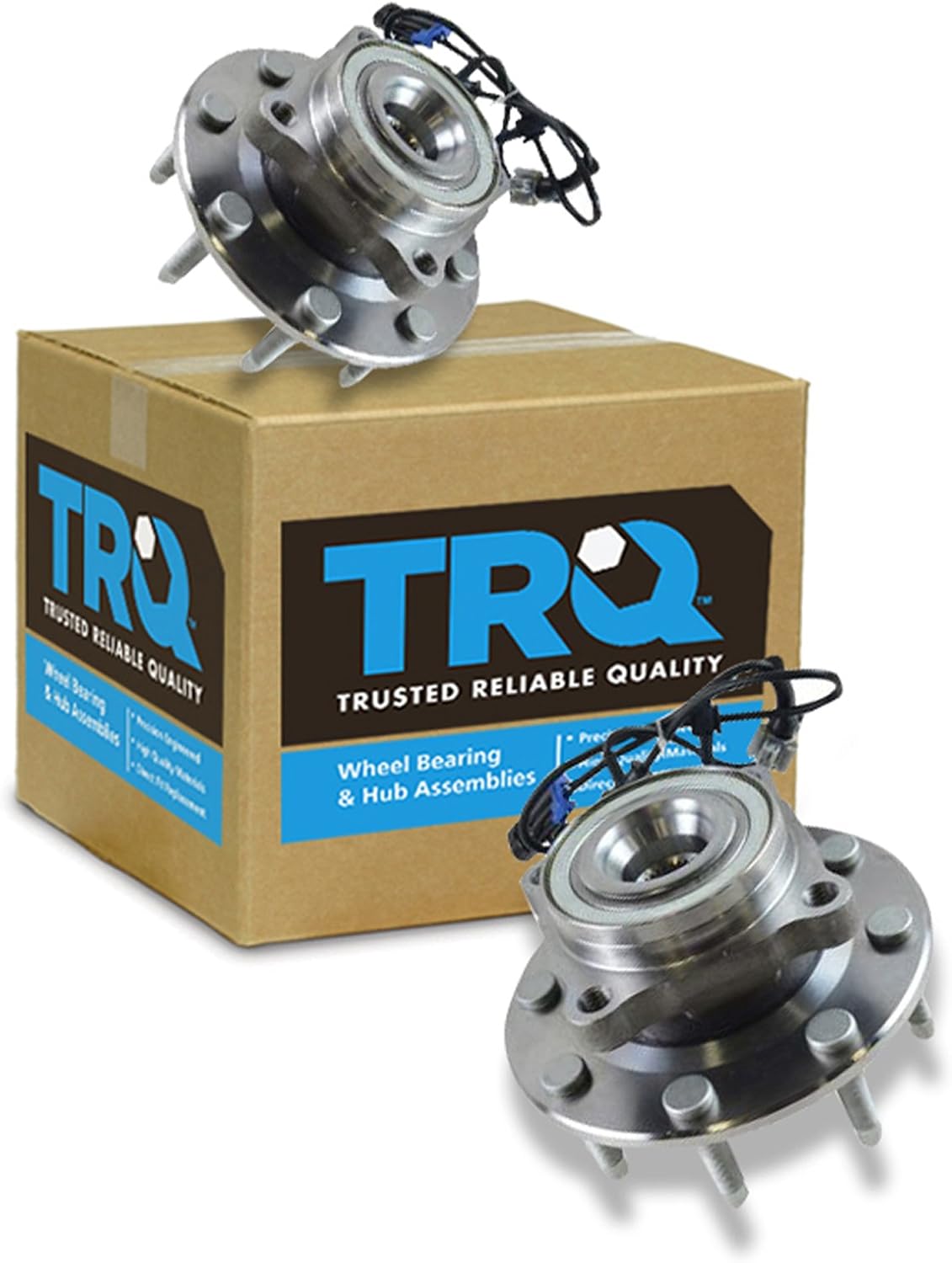 TRQ Front Wheel Bearing & Hub Assembly Set for Silverado 2500 HD