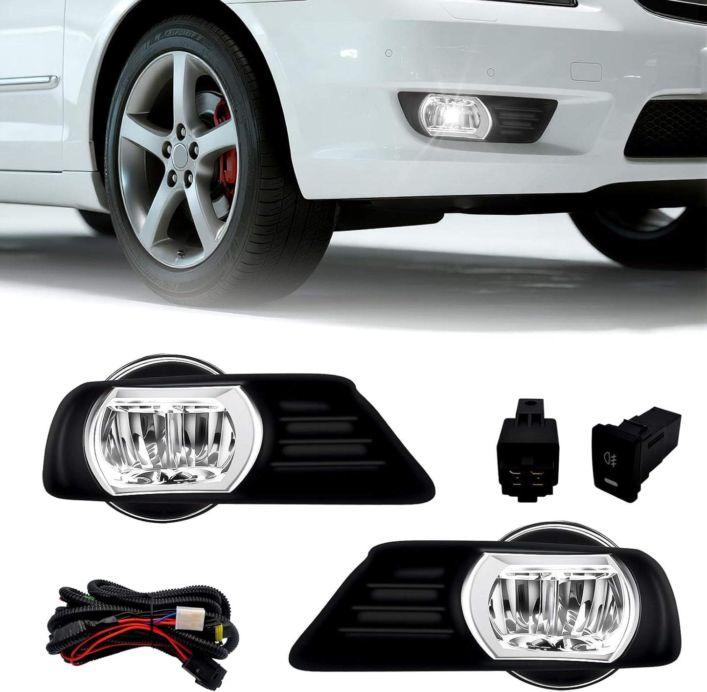 LED Fog Lights for Toyota Camry 2007 2008 2009 - Easy Install