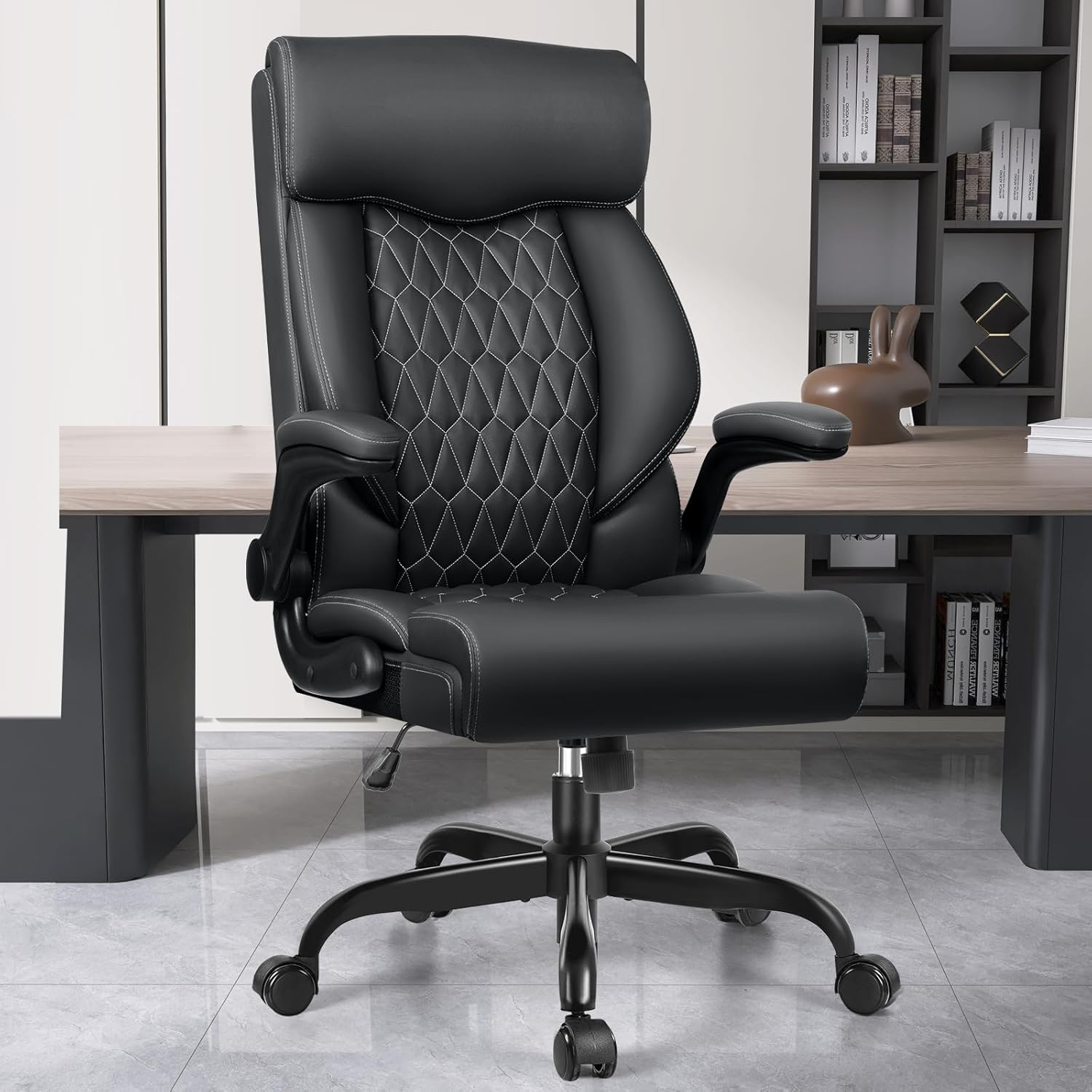 Ergonomic High Back Office Chair with Rocking Function - BestGlory