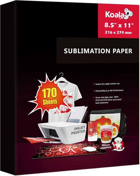 Koala Paper 170 Sheets 8.5x11 - Ultimate Sublimation Quality