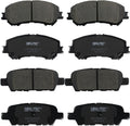 SIPAUTEC Front & Rear Carbon Fiber Ceramic Brake Pads - Quiet, Low