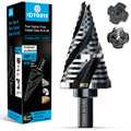 Four Spiral Flute M35 Step Drill Bit Set 1/4in - 1-1/8in (15 Sizes)