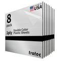 Metallic Looking Acrylic Sheet 12in x 12in 1/16 - Brushed Silver
