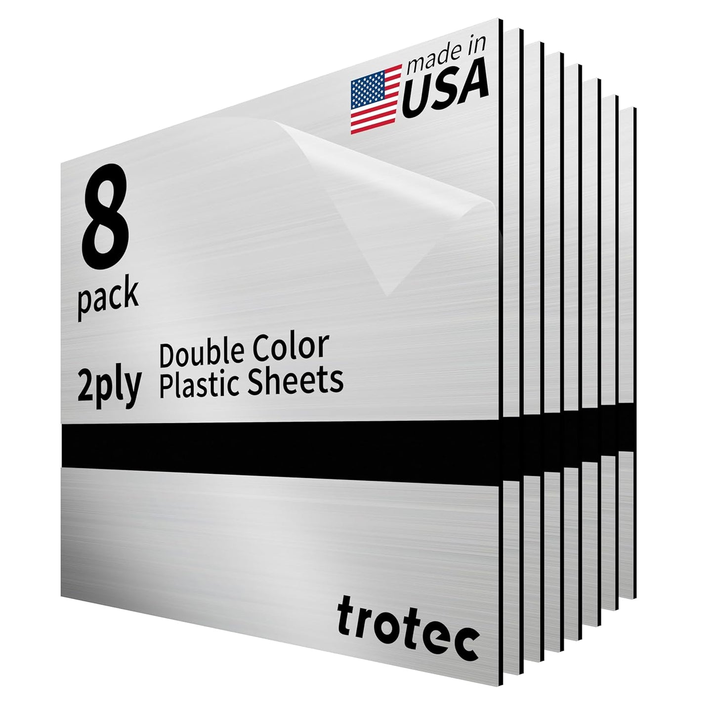Trotec Metallic Looking Acrylic Sheet for Laser Engraving & Cutting