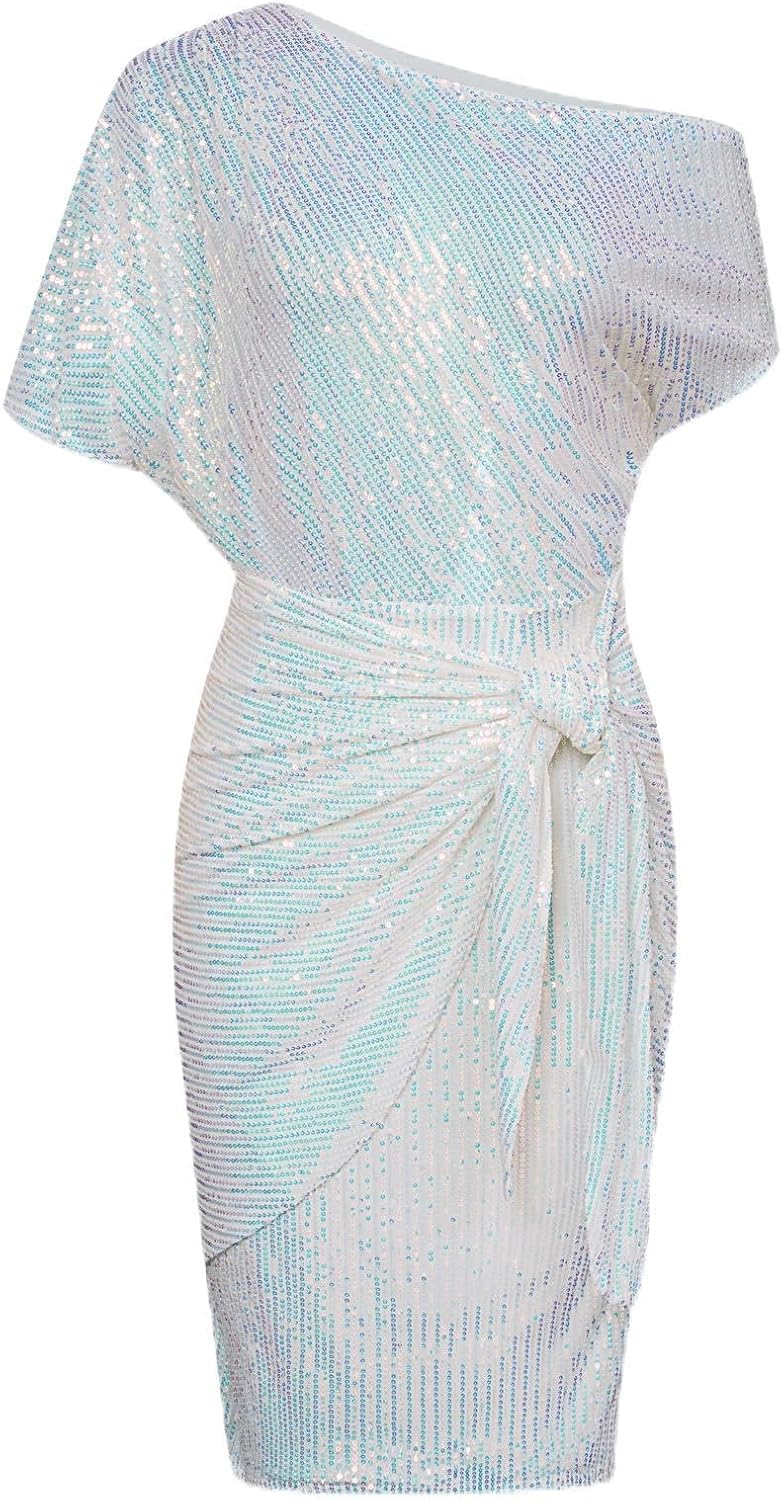 GRACE KARIN Women's Sequin Sparkly Glitter Party Club Dress