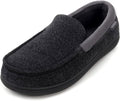 Men's Moc Loafer Slippers - Memory Foam Step-In House Shoes