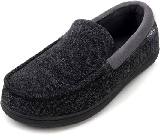 ULTRAIDEAS Men's Carver Slippers - Comfortable Moc Loafer Shoes