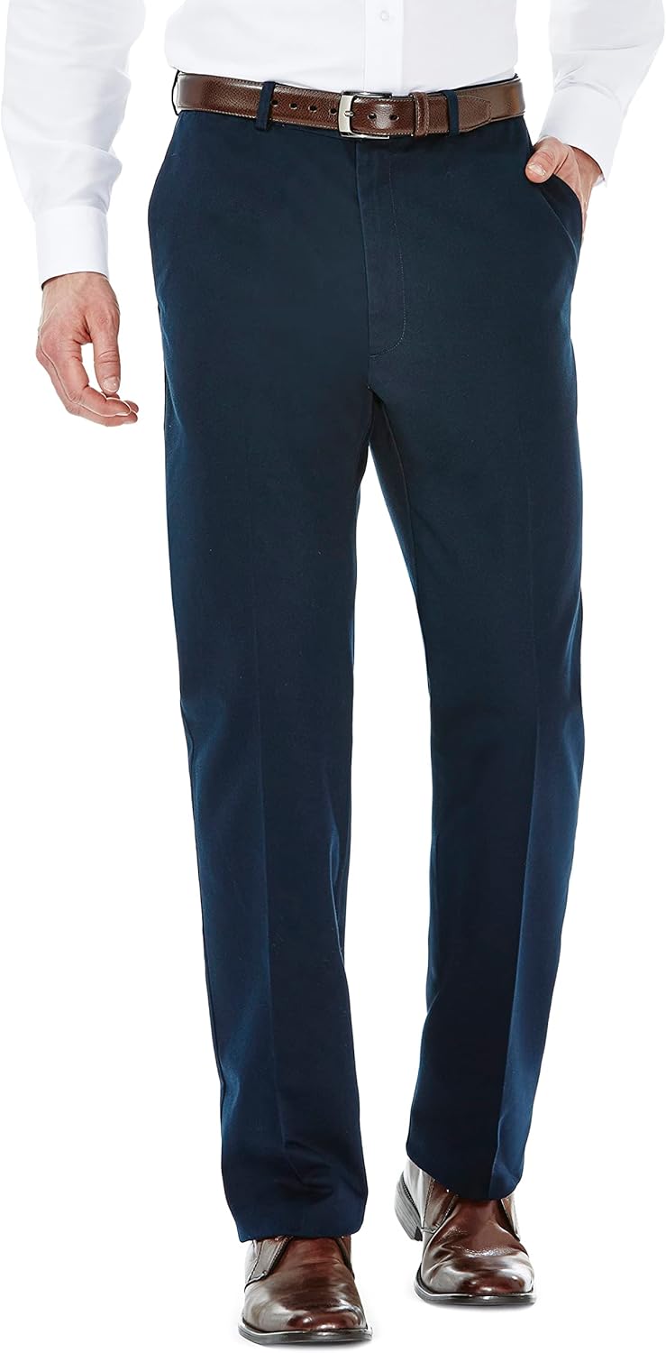 Haggar Men's Work to Weekend Hidden Expandable Waist Pants