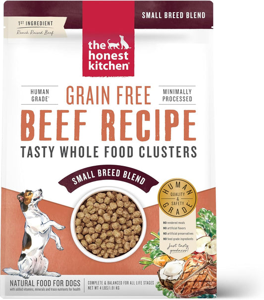 Whole Food Clusters Grain Free Beef Dry Dog Food for Small Breeds