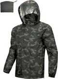 Outdoor Ventures Men's Rain Jacket Waterproof Packable Rain Pullover