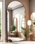 Full Length Mirror with Stand 38in x 77in Arched Floor Mirror