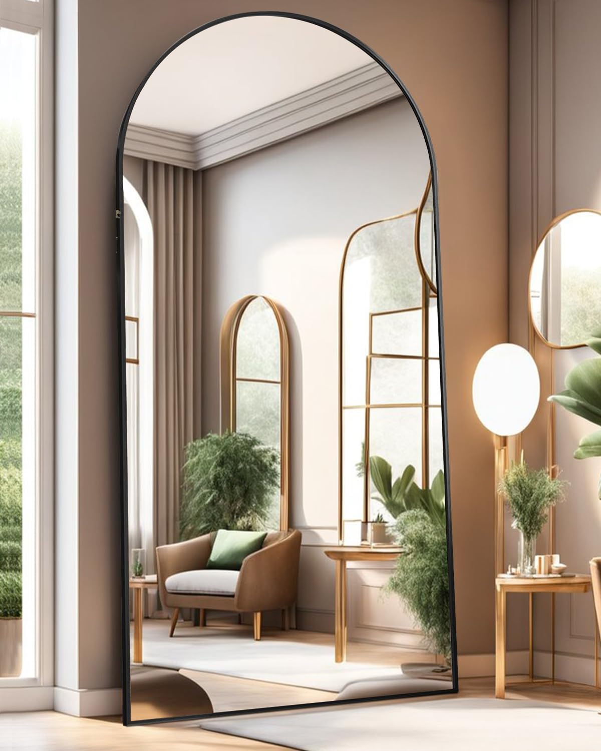 Full Length Mirror with Stand for Bedroom, 38x77 Freestanding