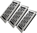 Floor Register 4x10 in - 3 Pack Heavy Duty Walkable Steel Vents