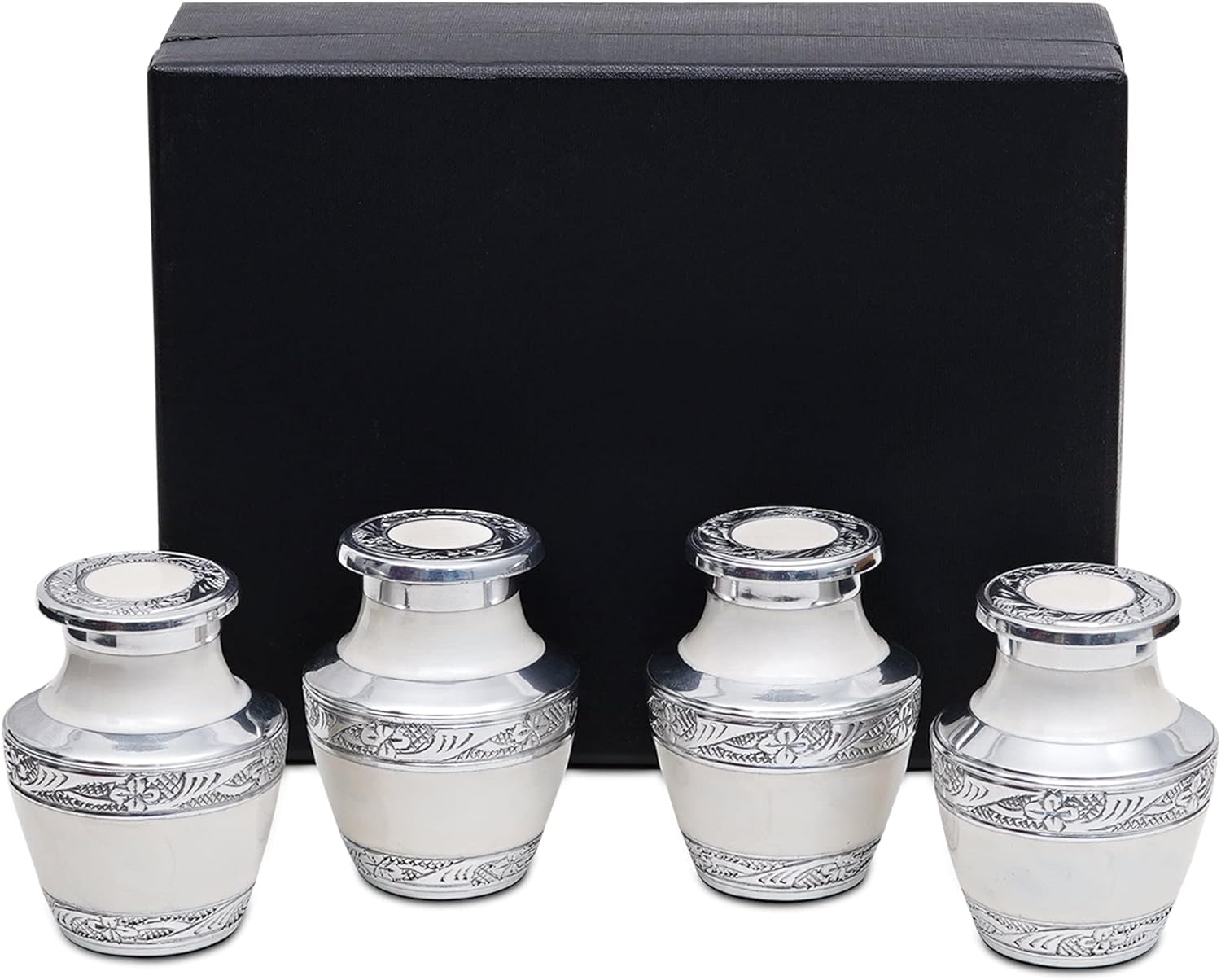 Mini Keepsake Urns for Human Ashes - Elegant Memorial Set