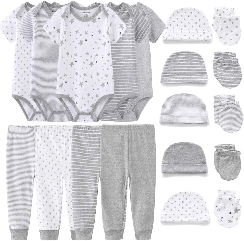 Kiddiezoom Unisex Baby Layette Essentials Giftset for Newborns
