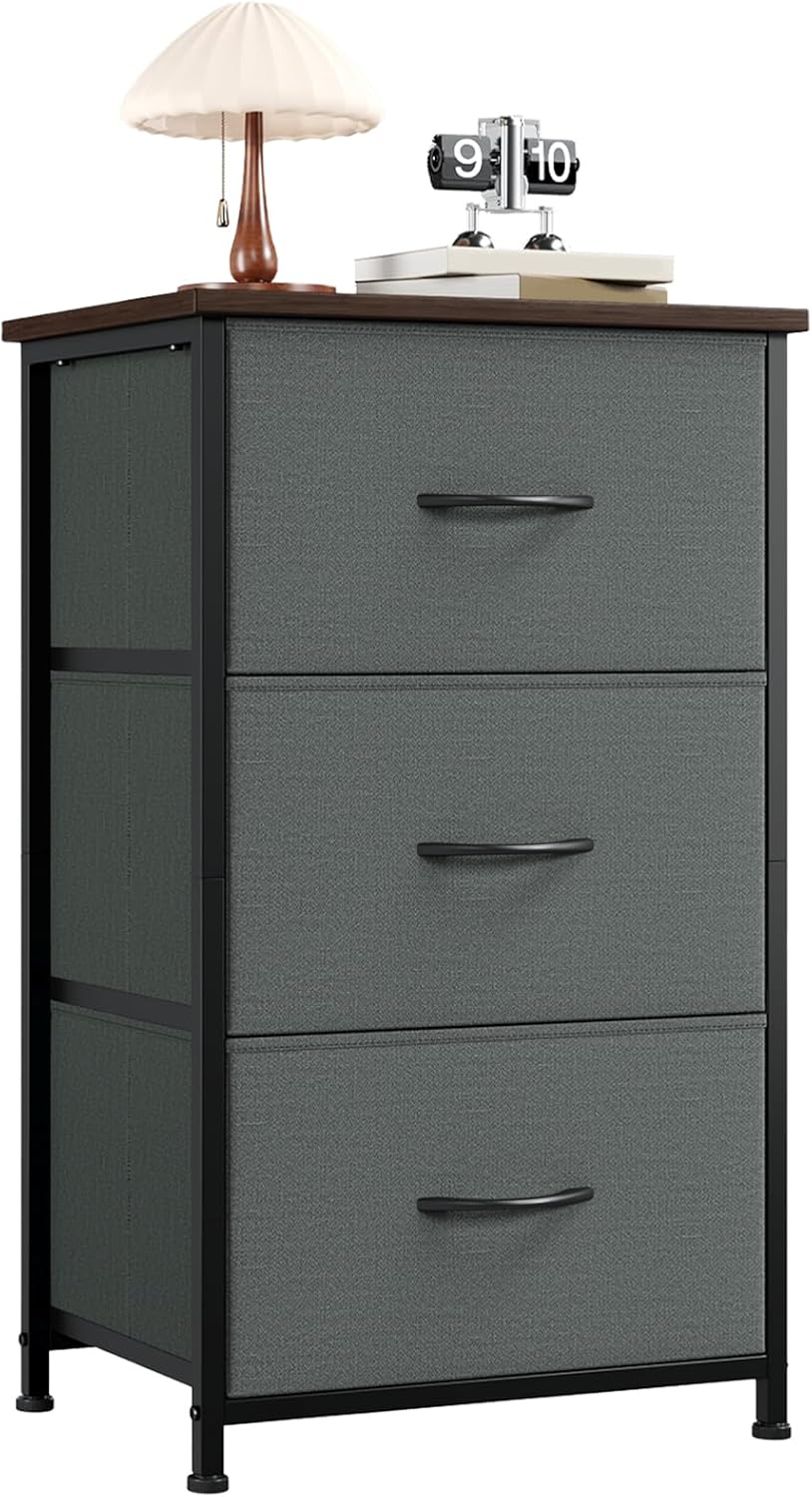 Somdot Small Dresser with 3 Drawers for Bedroom and Storage