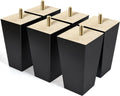 AORYVIC Furniture Legs 5 in Wood Couch Legs 6Pack - Mid-Century Lift