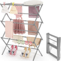 APEXCHASER Clothes Drying Rack 3-Tier Expandable - Compact Air Drying
