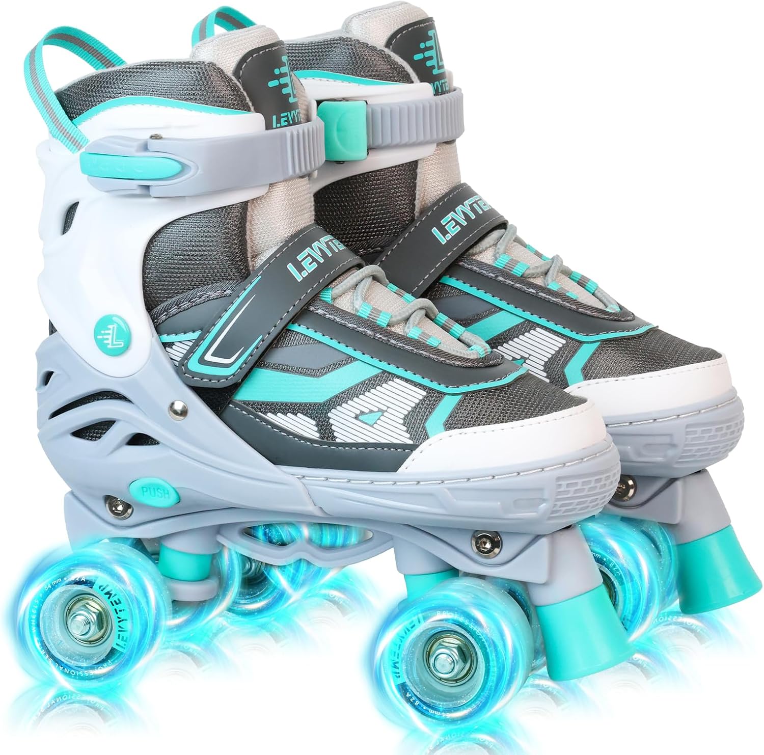 Adjustable Roller Skates for Kids with Light Up Wheels