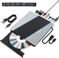 Portable 8-in-1 CD DVD Burner for Laptop - SUIDEK