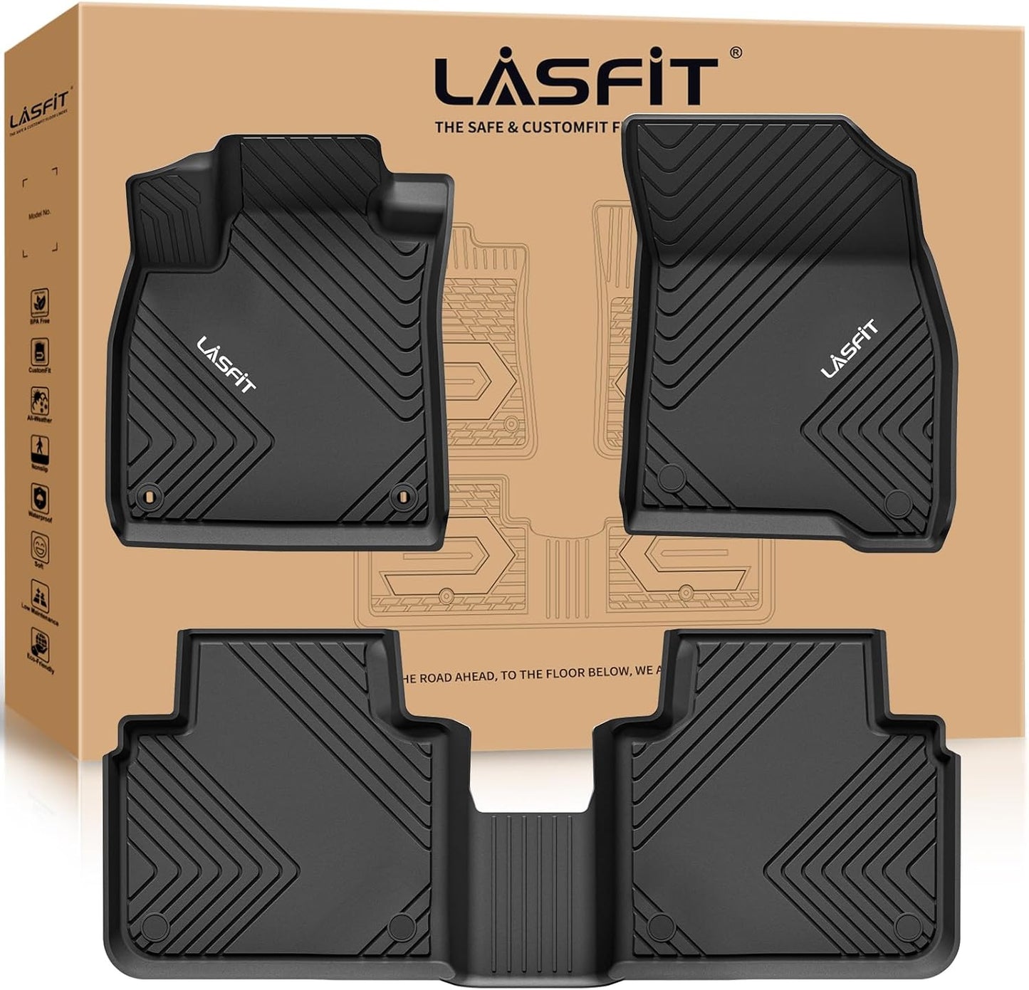 LASFIT Floor Mats for Honda Accord Sedan 2023-2025