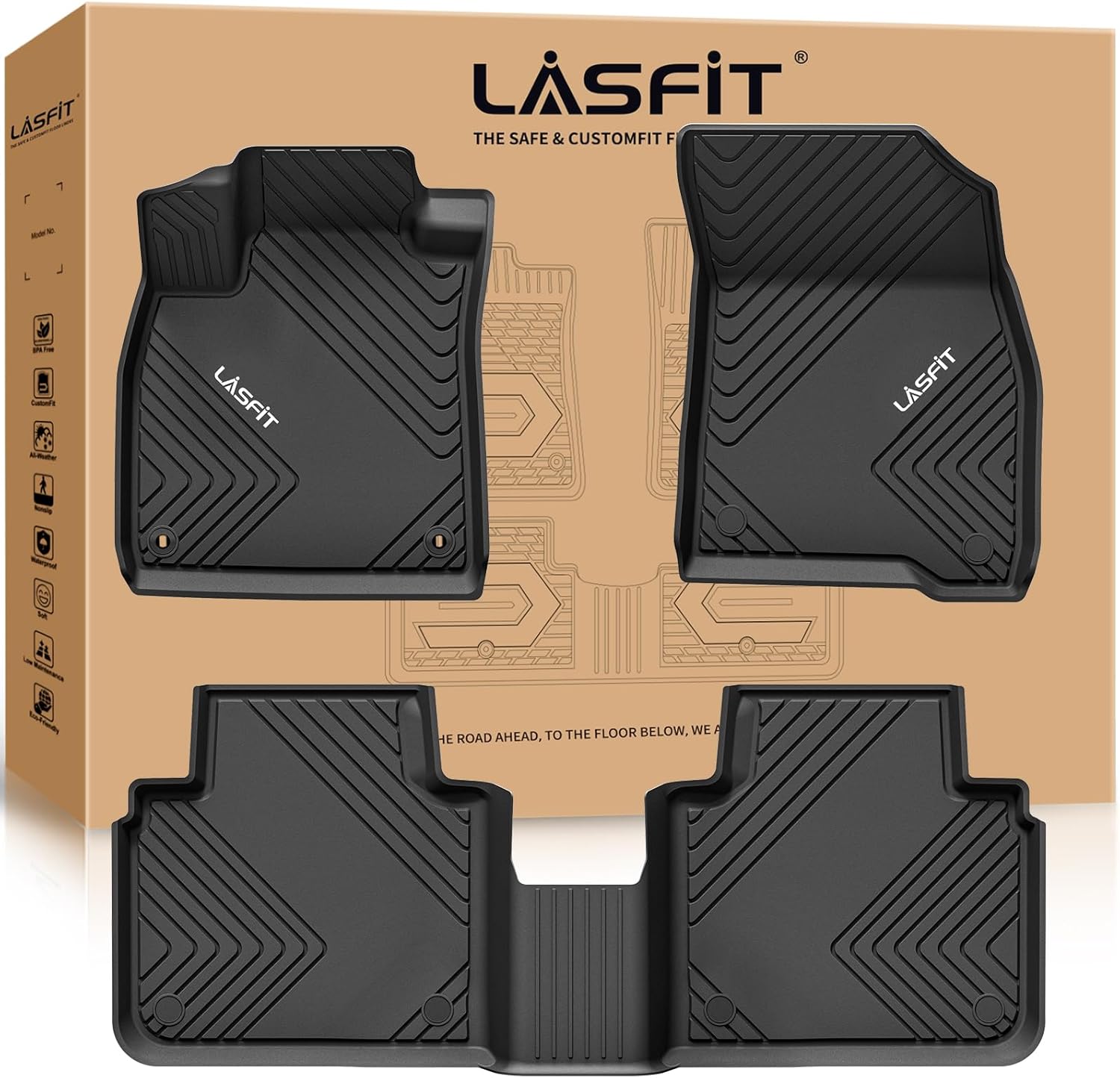 LASFIT Floor Mats for Honda Accord Sedan 2023-2025