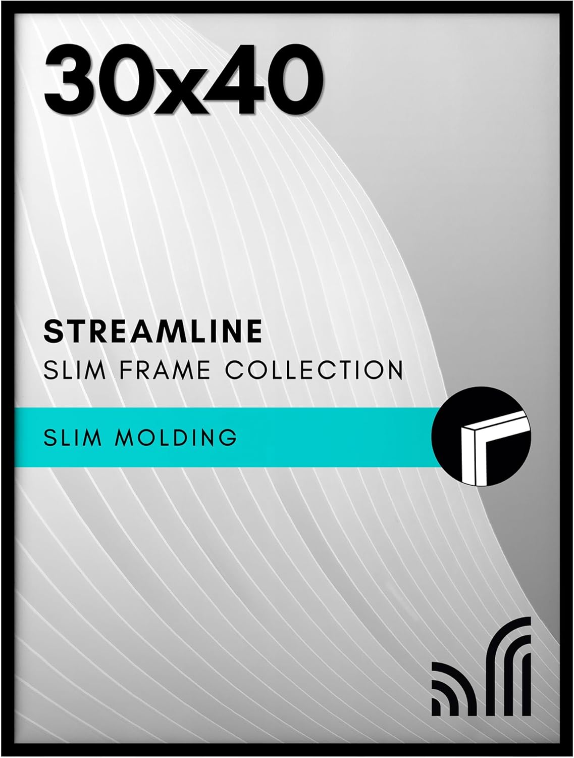 30x40 Picture Frame with Polished Plexiglass for Wall Display