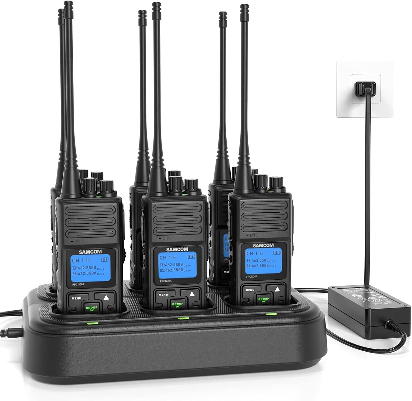 Long Range UHF 2 Way Radios for Business by SAMCOM FPCN30A