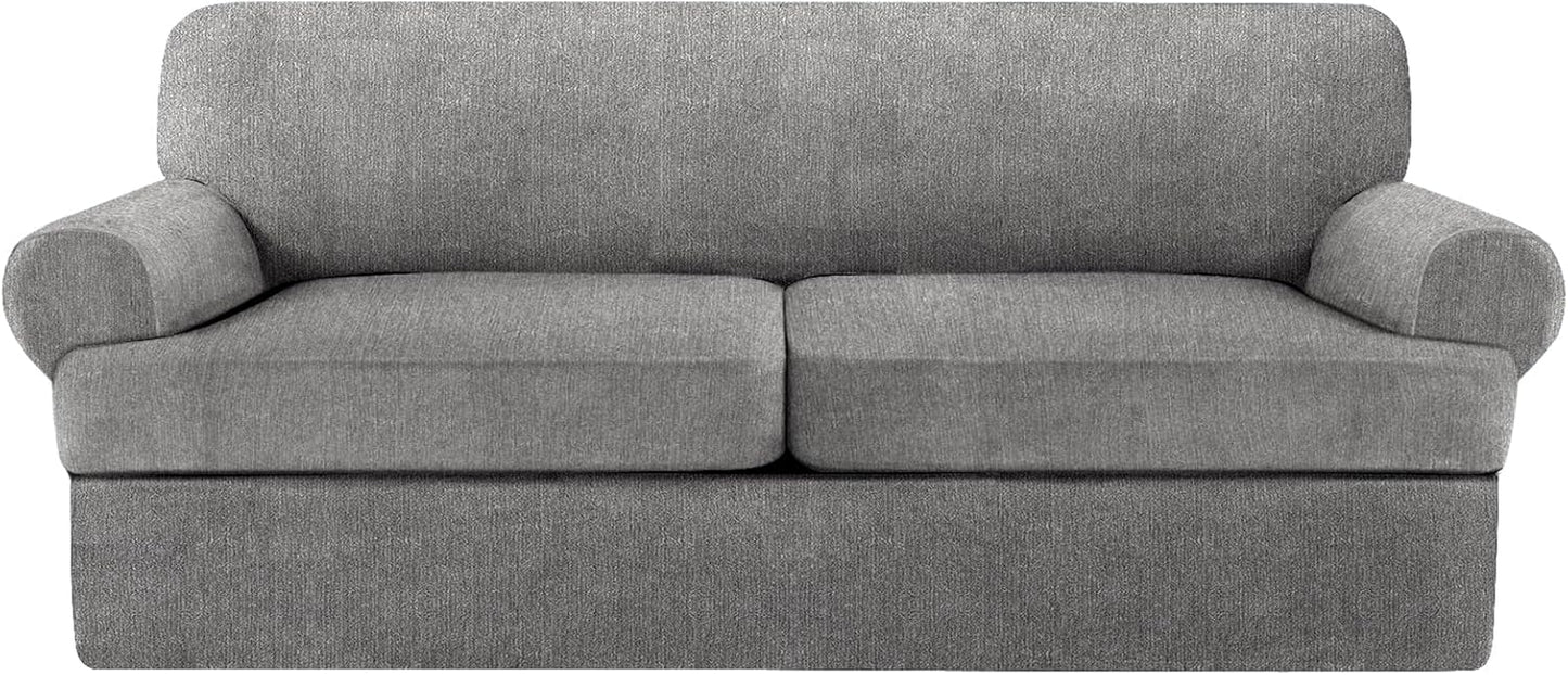 3 Piece T Cushion Sofa Slipcovers for Perfect Living Room Fit