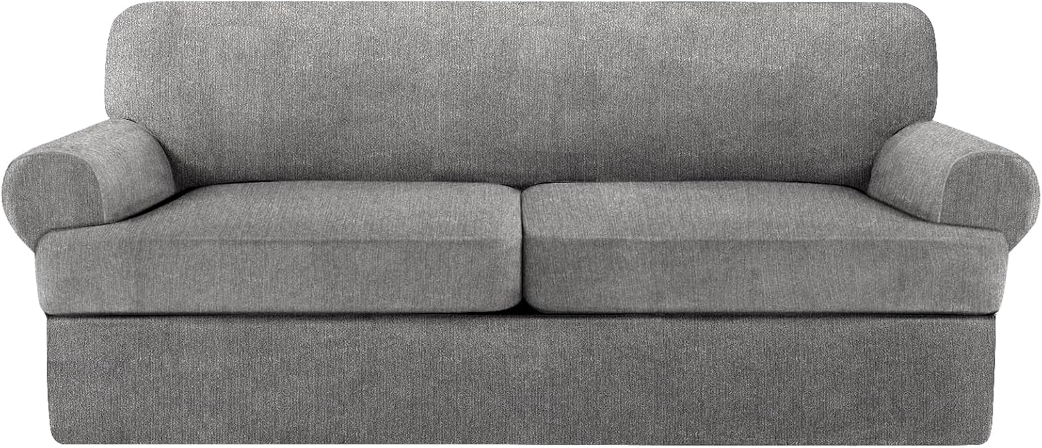3 Piece T Cushion Sofa Slipcovers for Perfect Living Room Fit