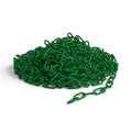 Dark Green Plastic Chain Safety Barrier 2 in x 100 ft - Lightweight