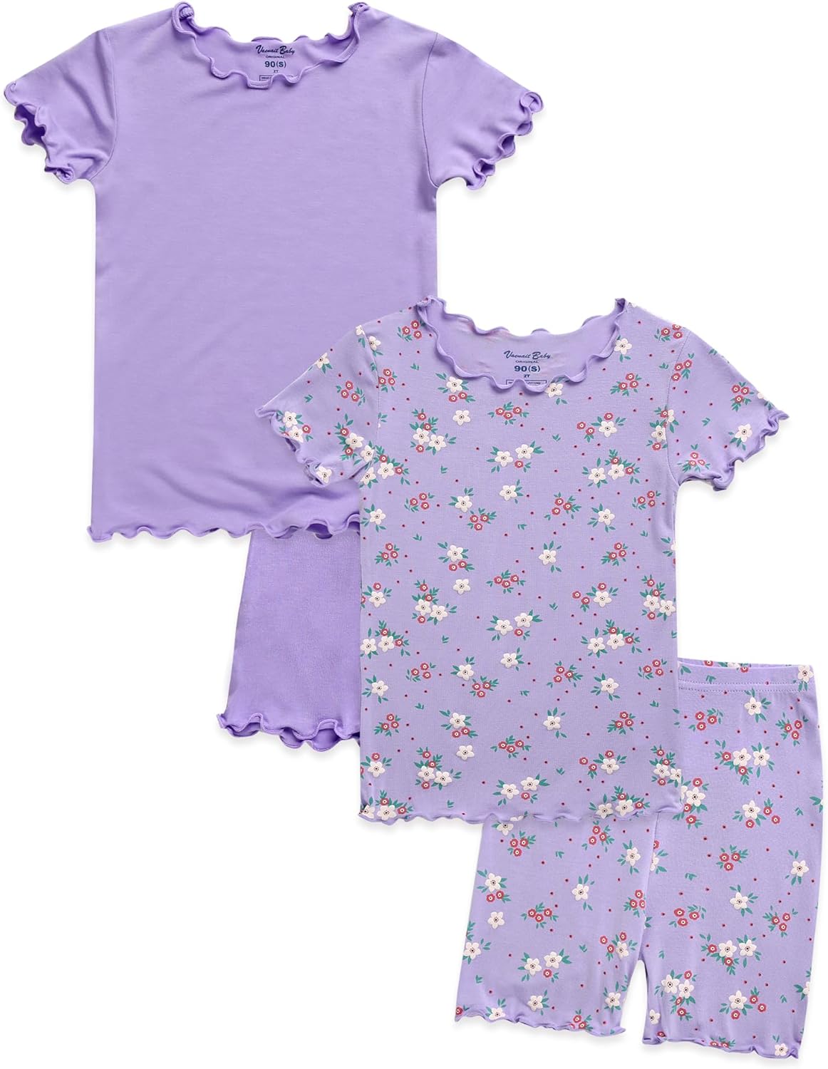 Vaenait Toddler Kids Animal Flower Pattern Summer Pajamas
