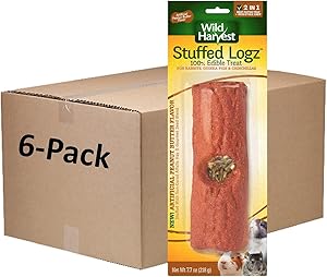 Wild Harvest Stuffed Logz Edible Treat for Small Animals