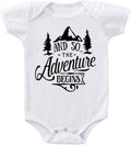 Ink Trendz And So Let The Adventure Begin Baby Bodysuit - Soft Romper