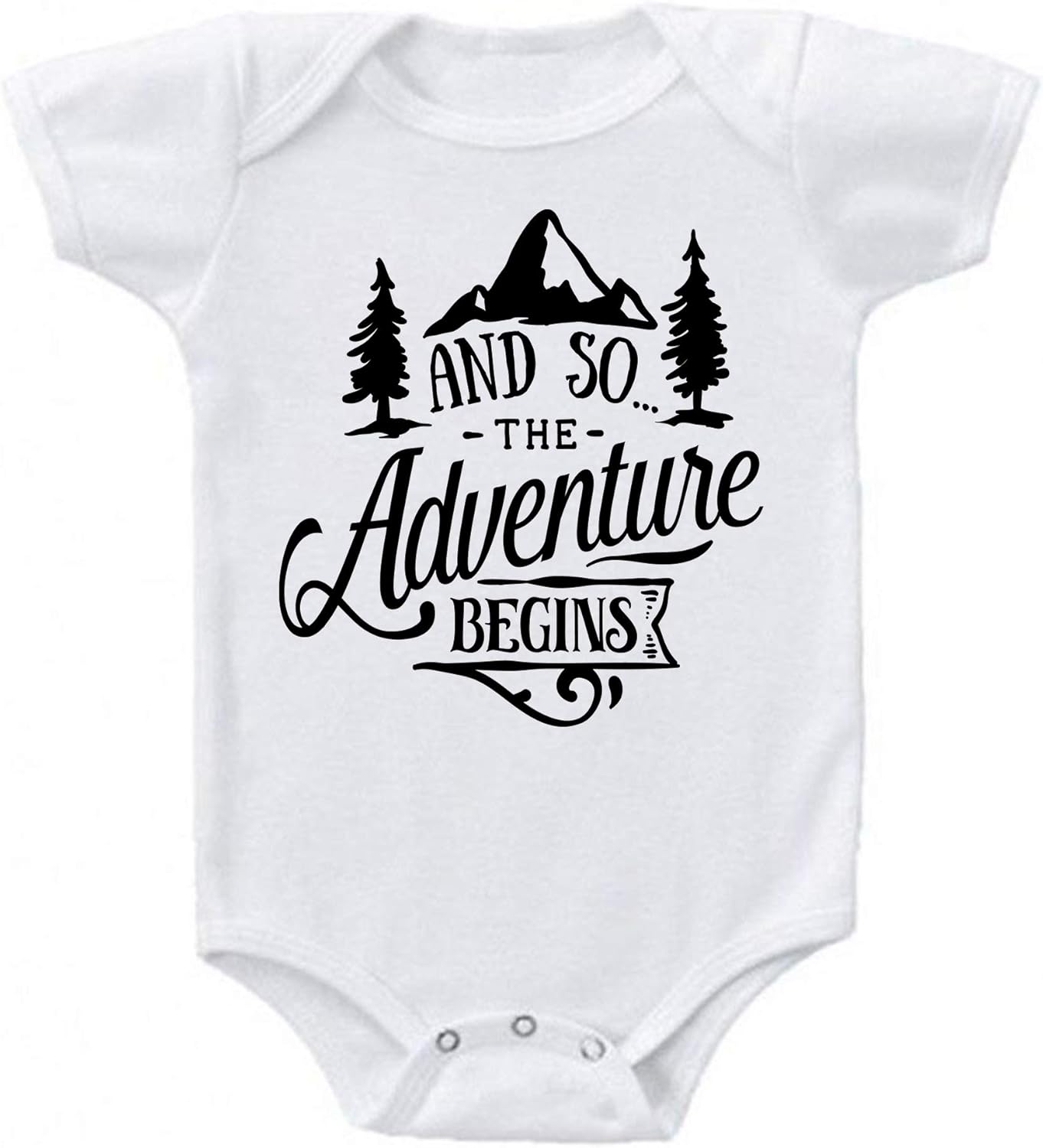 Adventure Begins Baby Bodysuit by Ink Trendz
