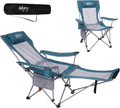 #WEJOY 2-in-1 Reclining Camping Chair with Footrest - 4-Position