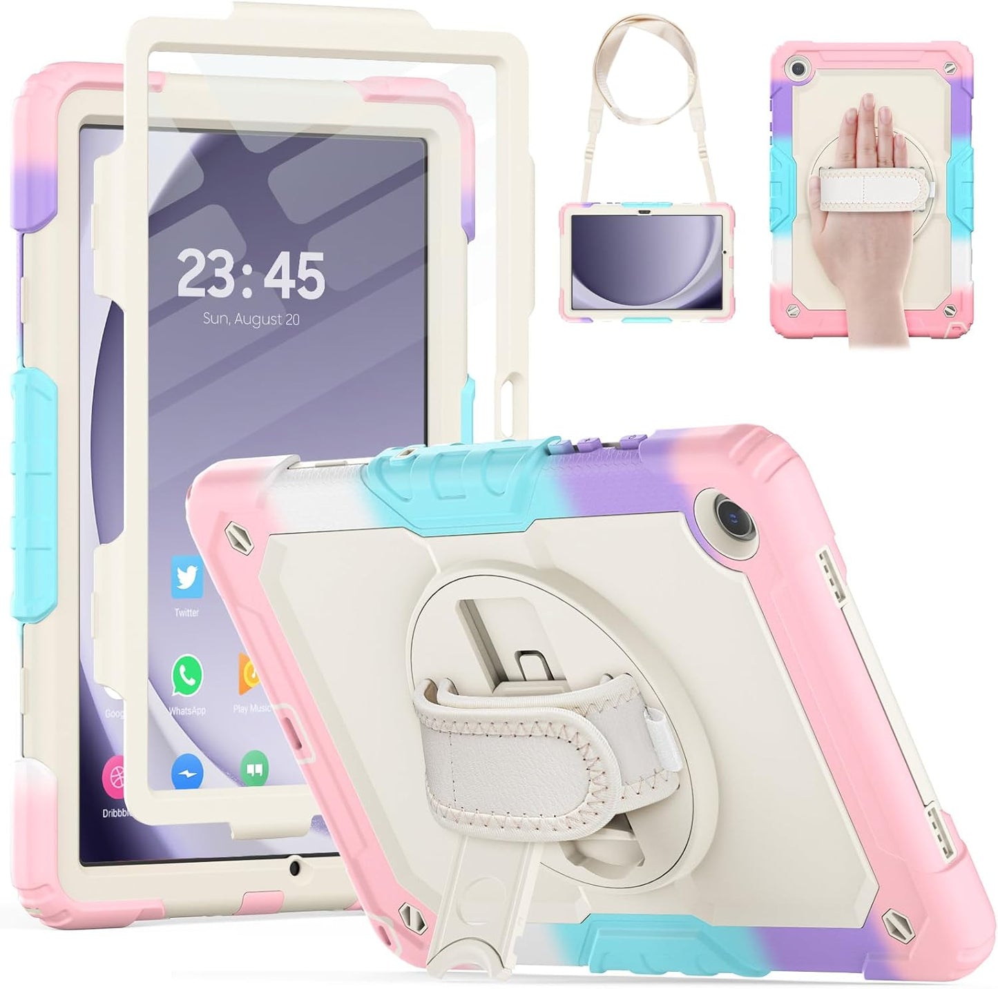 Protective Case for Samsung Galaxy Tab A9 Plus 11 Inch - Pink
