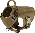 ICEFANG Tactical Dog Harness Medium - HeavyDuty MOLLE Vest