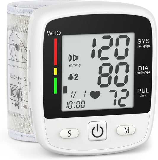 MBUPAI Digital BP Monitor: 2 Users, 180 Memories, Voice Broadcast