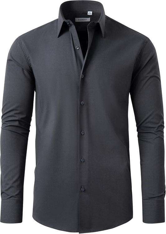 FAHIZO Men's Dress Shirt for All Occasions and Comfort