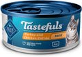 Blue Buffalo Tastefuls Wet Cat Food Pate - Turkey & Chicken Pack