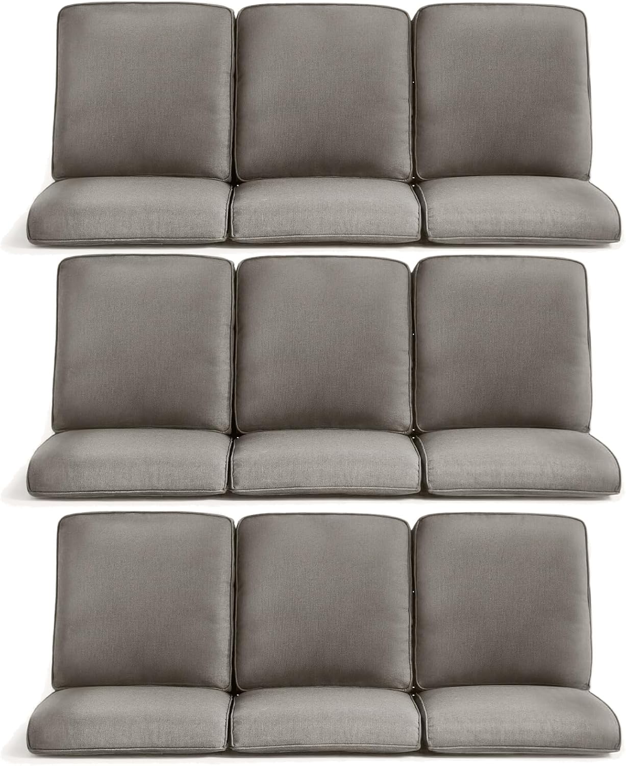 9-Piece Outdoor Patio Cushion Set for Wicker Sectional Sofa