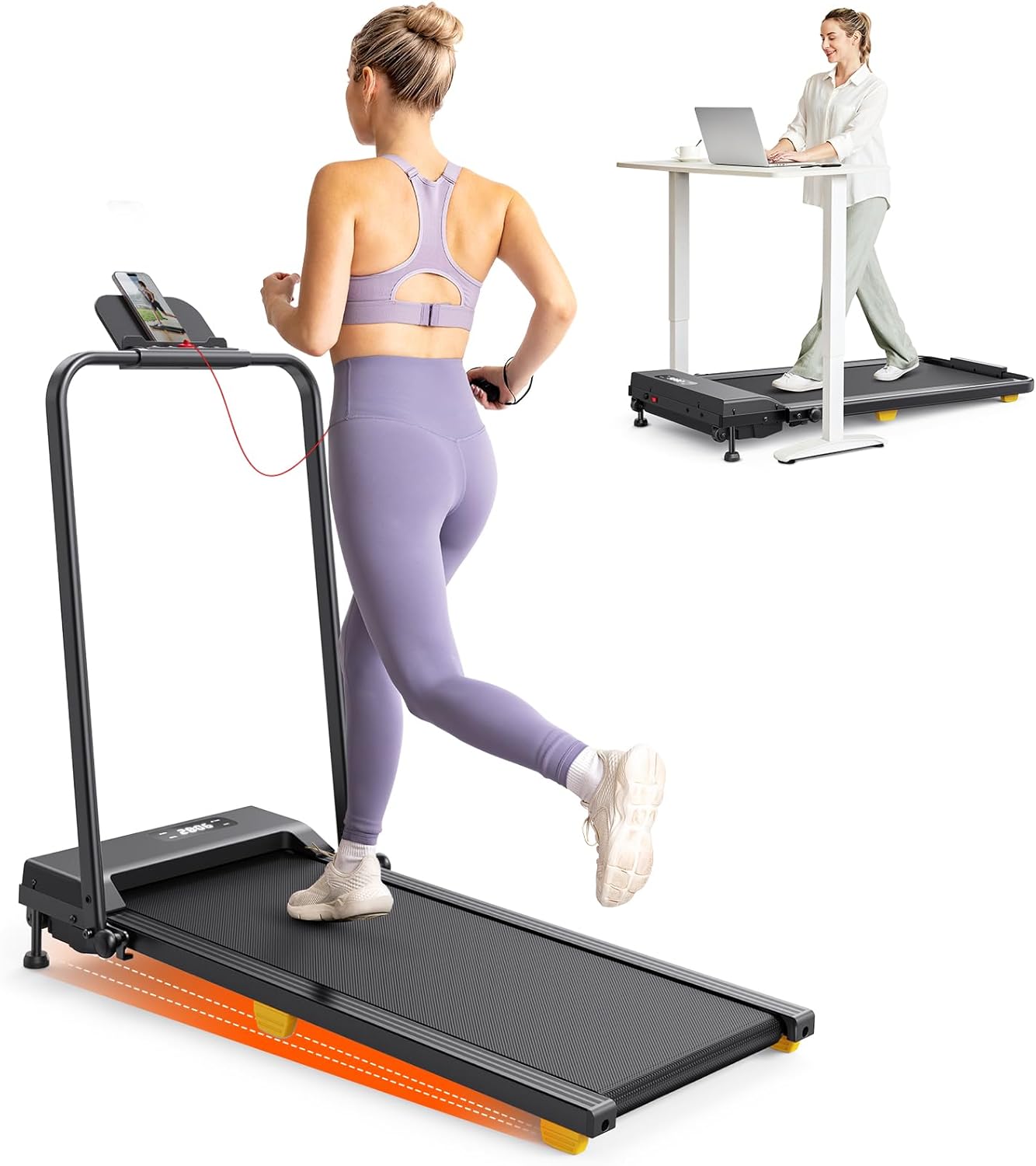 Walking Pad 3 in 1 Compact Under Desk Treadmill for Home