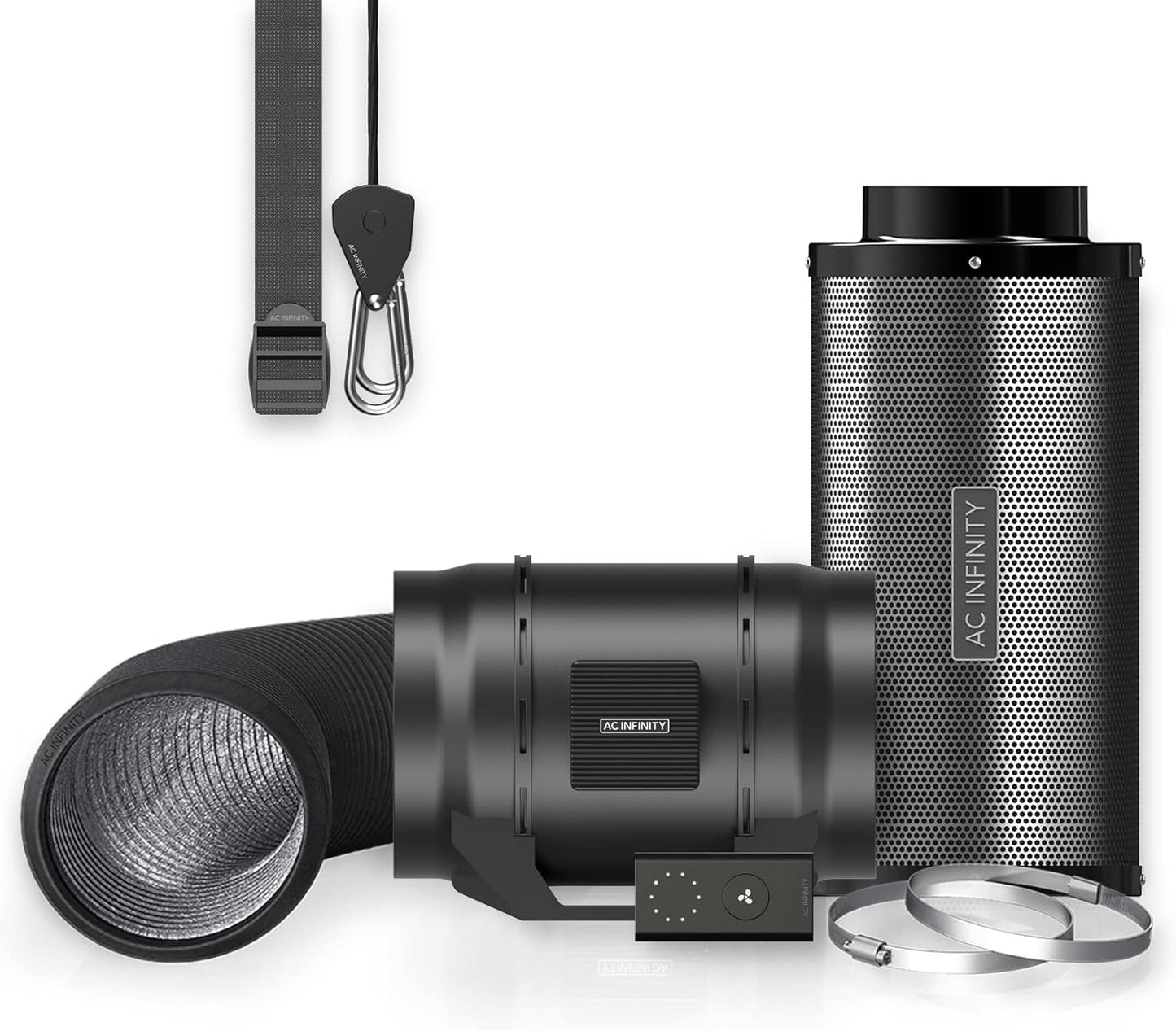 Grow Tent Air Filtration Kit, AC Infinity, Clouline Lite Combo