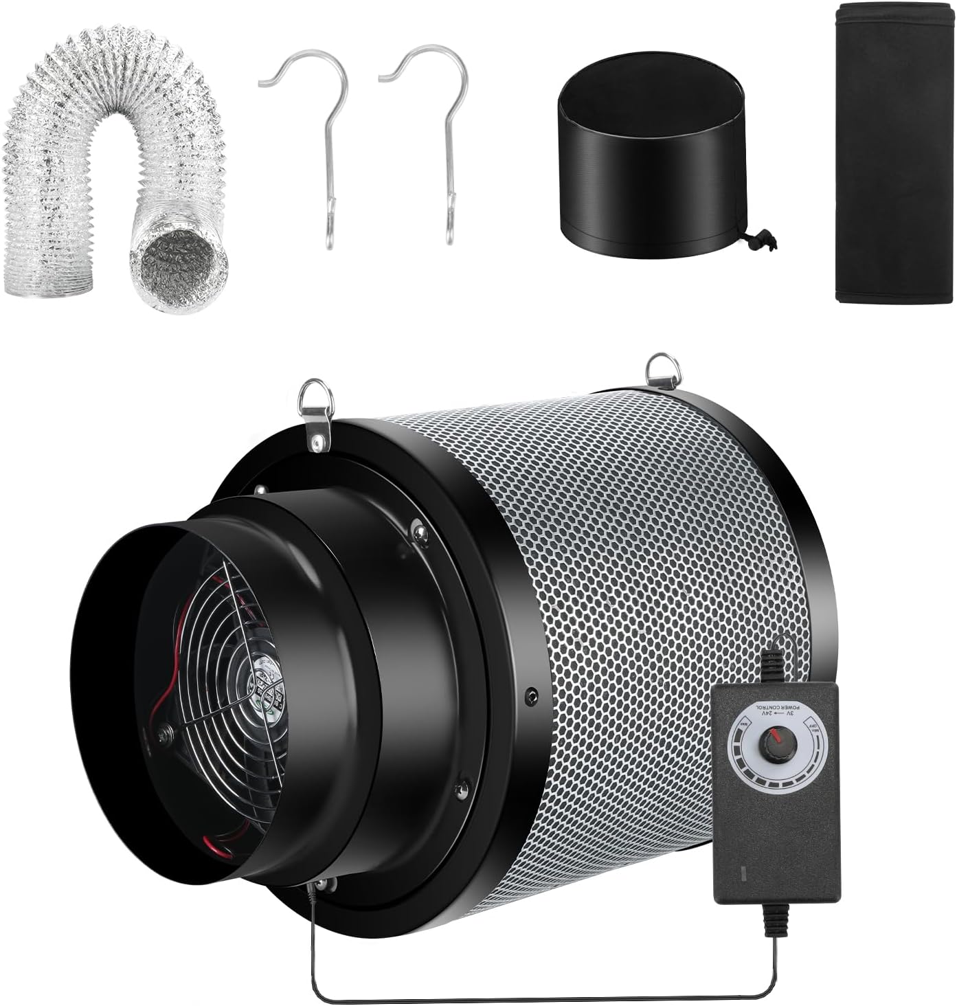 MELONFARM Air Filtration Kit for Grow Tents and Hydroponics