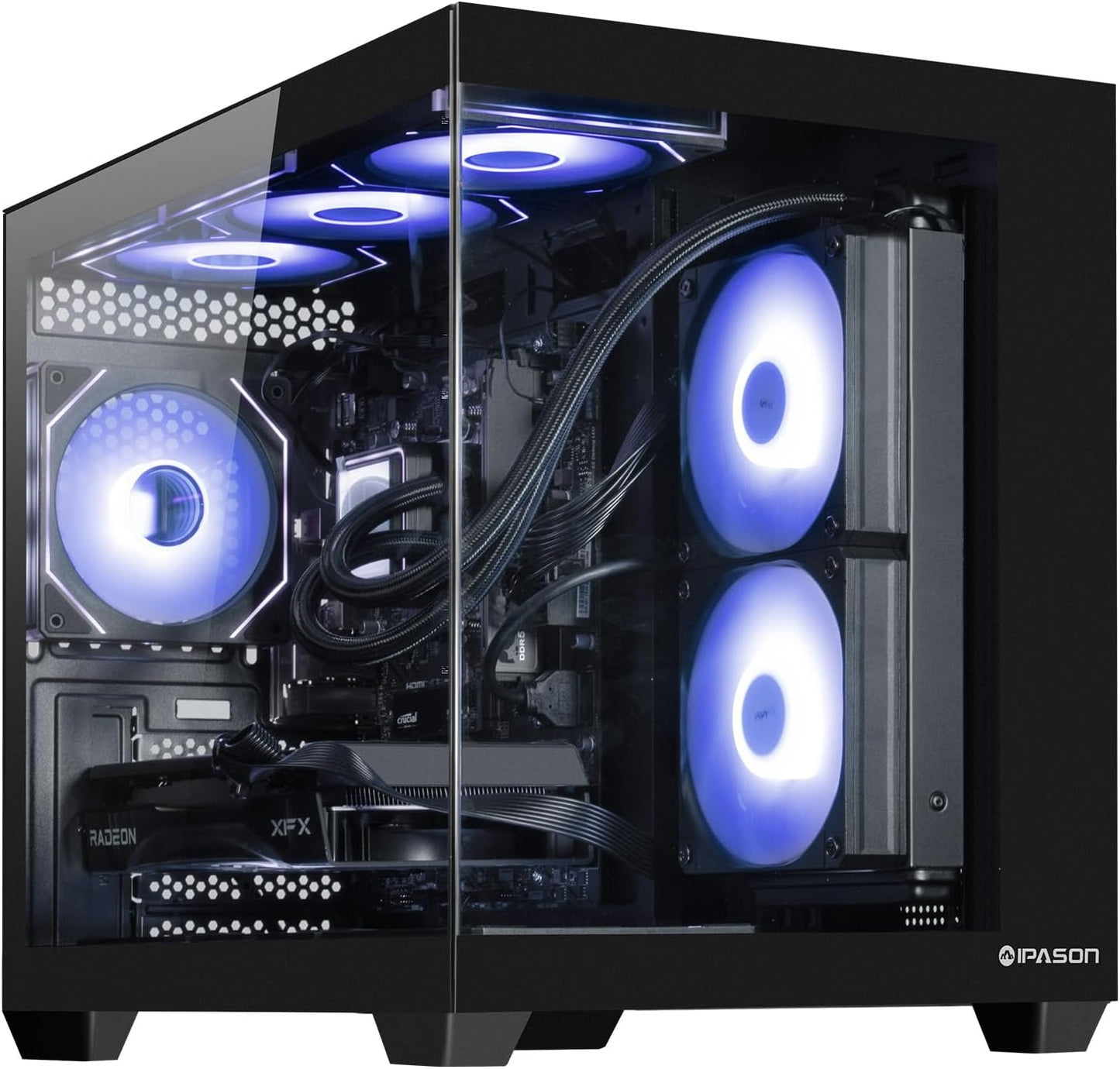 Gaming Desktop PC with Ryzen 5 9600X and Radeon RX 7650 GRE