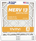 Filter King 17x17x1 Air Filter 4-Pack - MERV 13 Performance